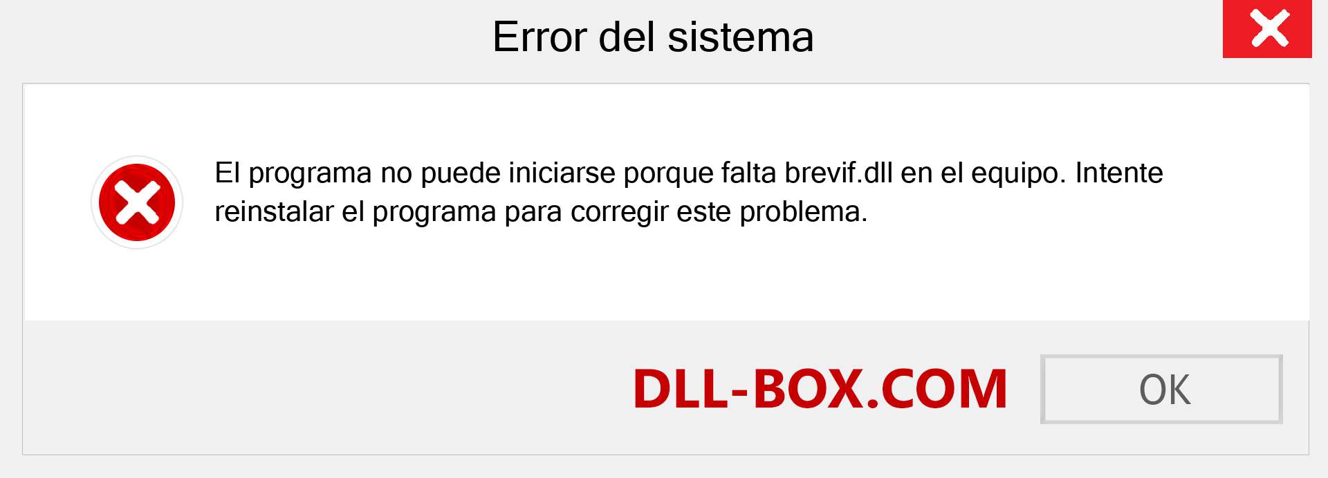 ¿Falta el archivo brevif.dll ?. Descargar para Windows 7, 8, 10 - Corregir brevif dll Missing Error en Windows, fotos, imágenes