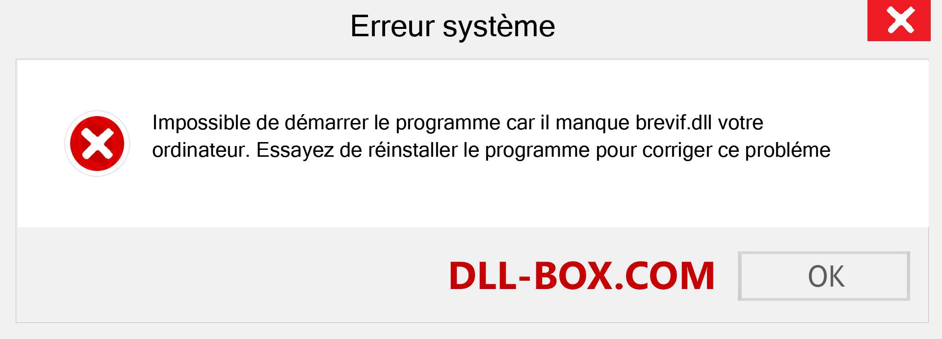 Le fichier brevif.dll est manquant ?. Télécharger pour Windows 7, 8, 10 - Correction de l'erreur manquante brevif dll sur Windows, photos, images